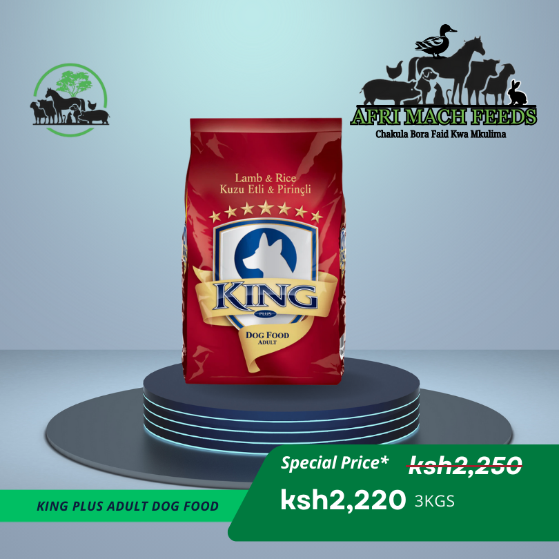 King Plus Lamb And Rice Adult Dog Food 3kg